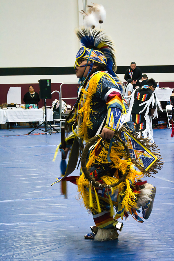 Dancer in traditional regalia