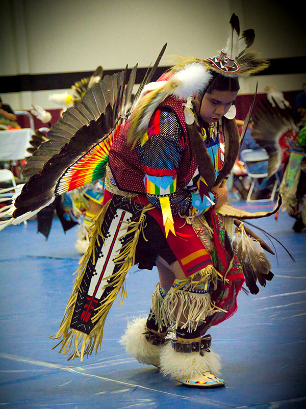 Dancer in traditional regalia