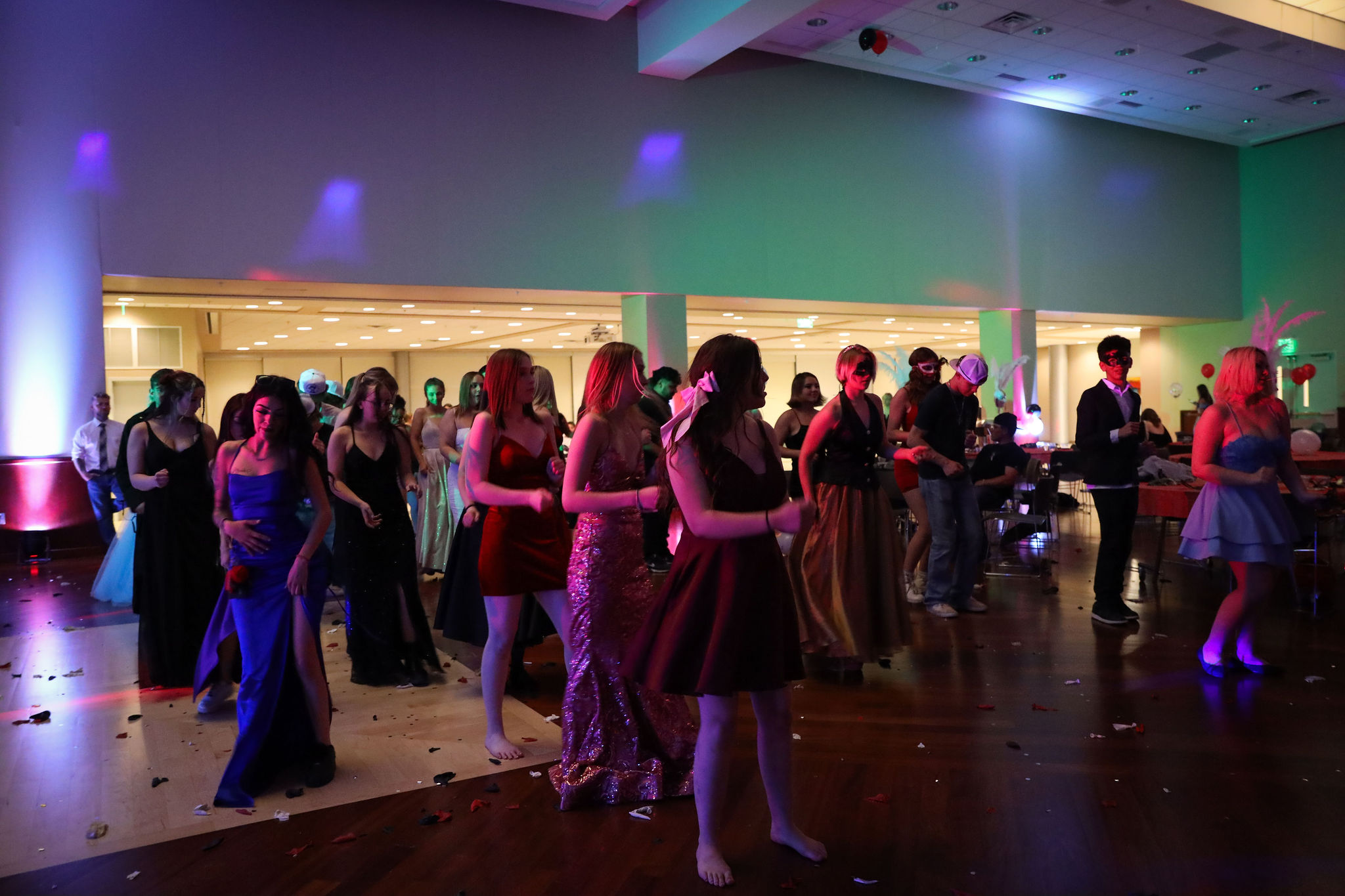 Students dancing at Masquerade Prom