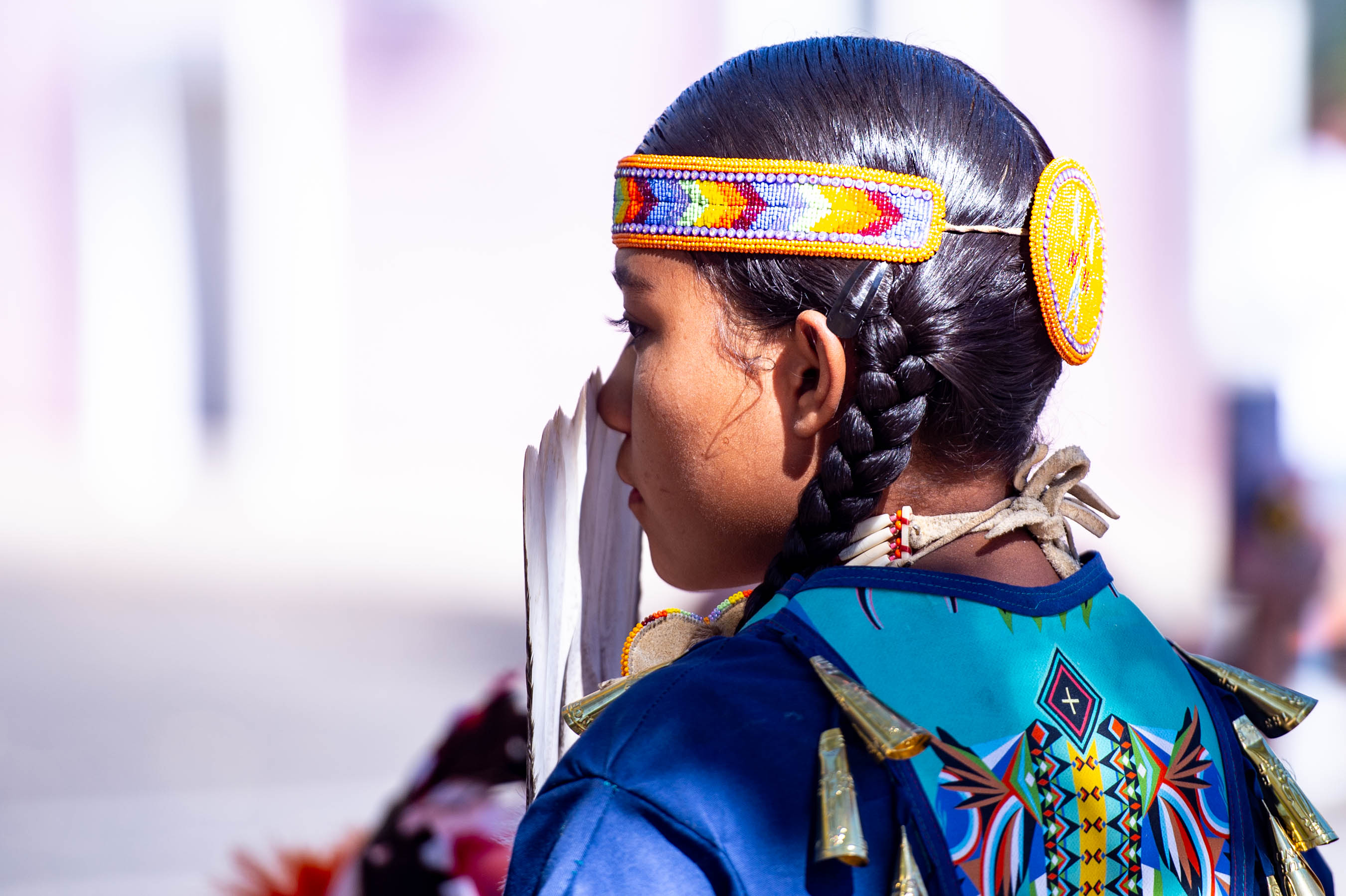 Dancer in traditional regalia