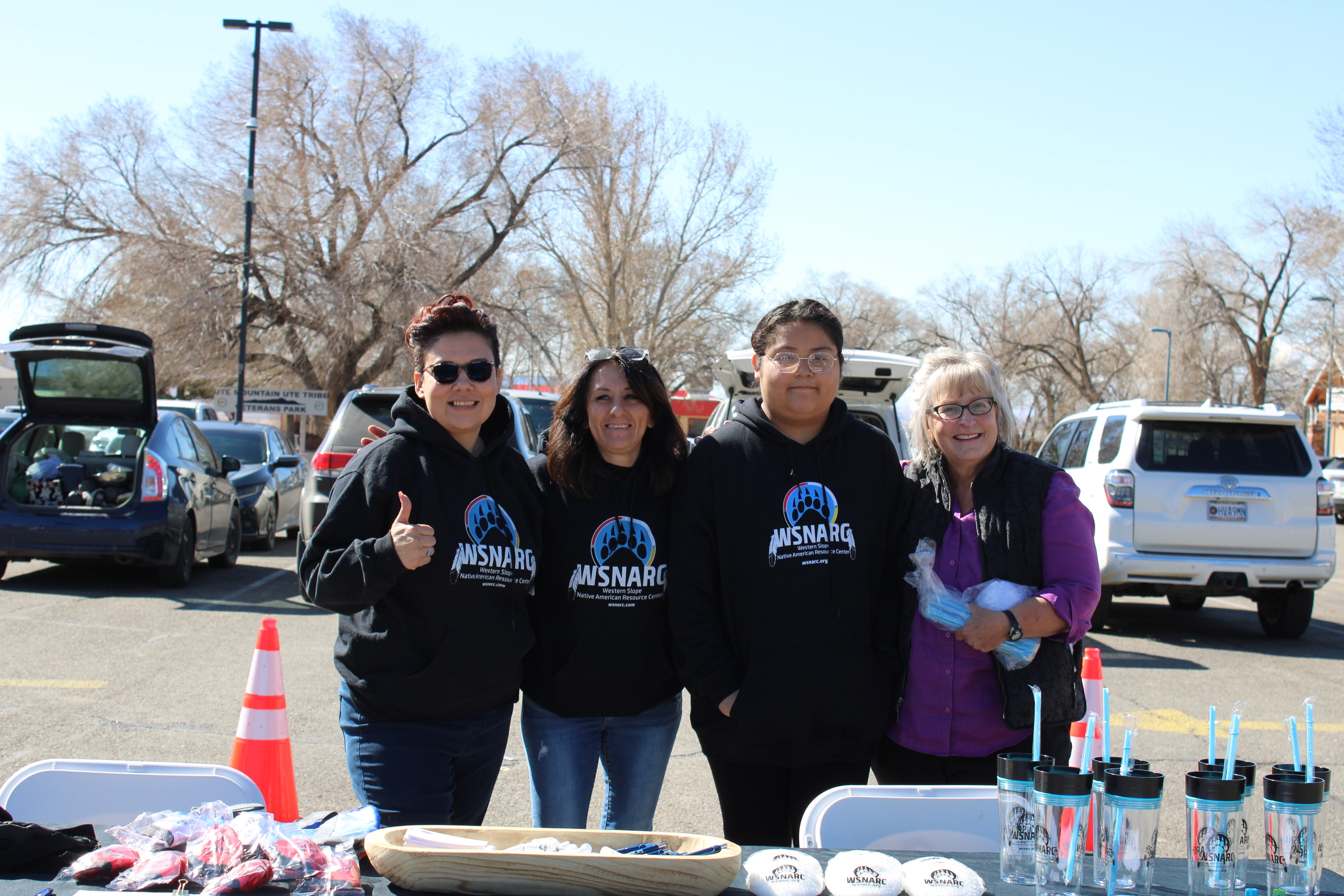 Four women at the Towaoc Spring Fair