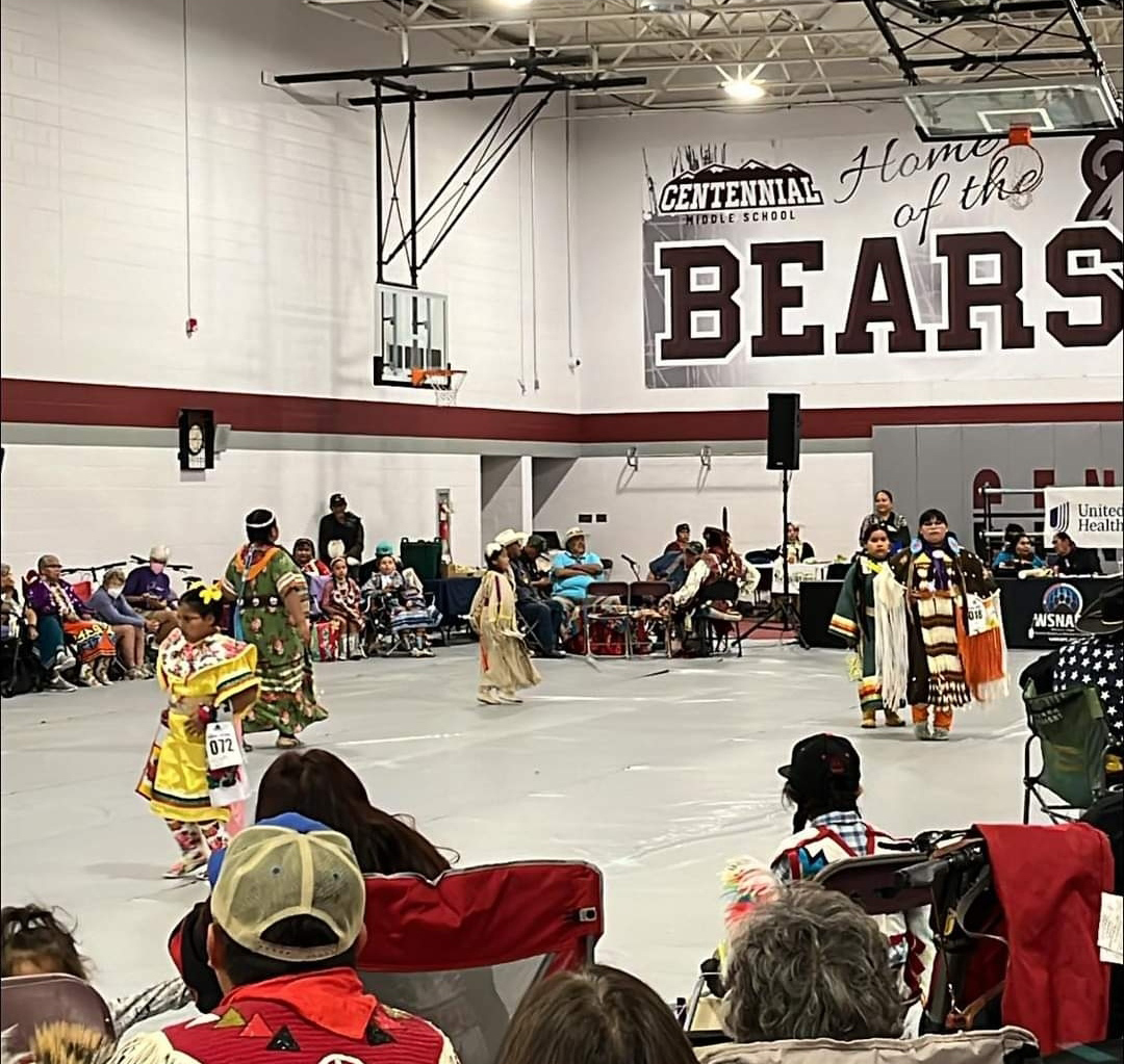Children dancing at a pow-wow
