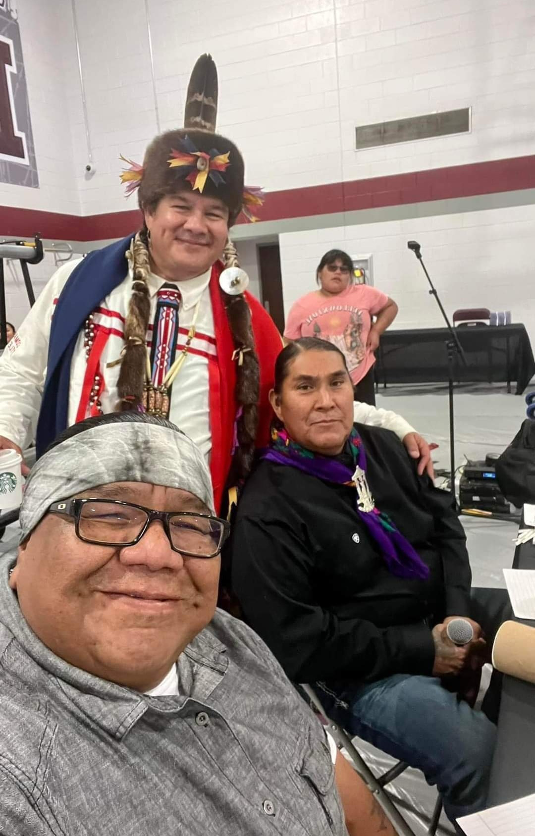 Three Indigenous men at the Uncompahgre Pow-Wow