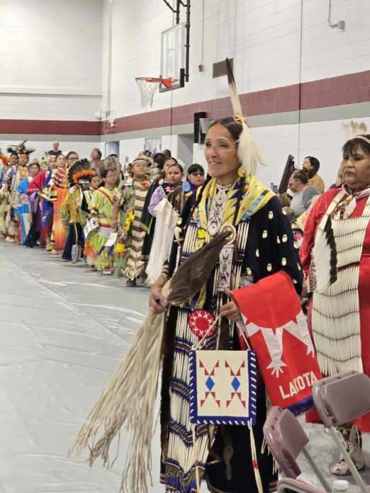Dancers in traditional regalia at Uncompahgre Pow-Wow